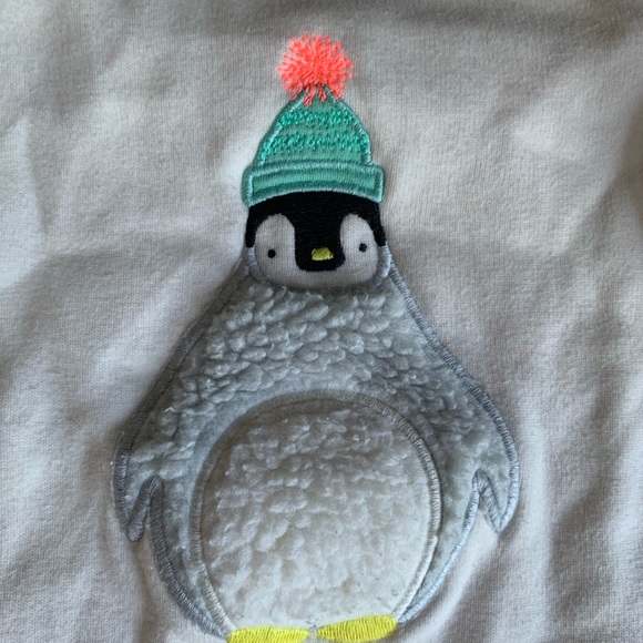 3 for $25 | Baby GAP long sleeve penguin romper - Picture 2 of 3
